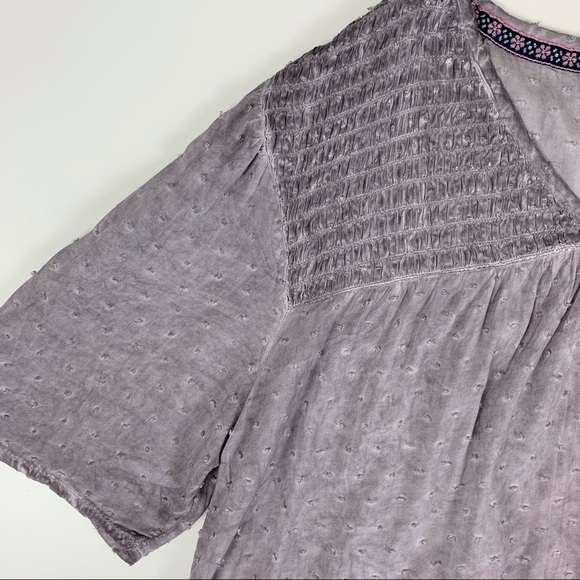 Knox Rose Top Wisteria Boho Short Sleeve Target XS - Picture 11 of 11